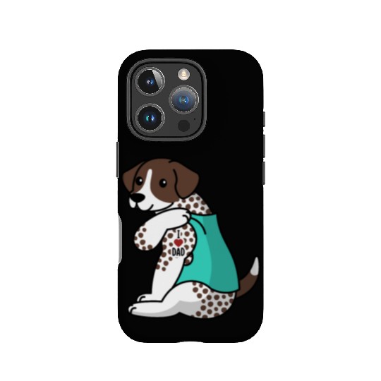 I Love Dad German Shorthaired Pointer IPhone Cases