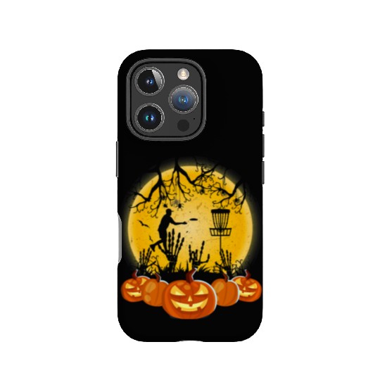 Disc Golf Pumpkin IPhone Cases Halloween