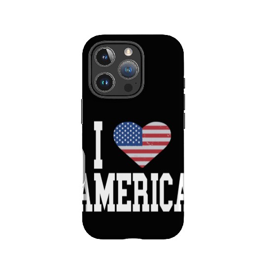 US Flag Proud American I Heart America, I Love IPhone Cases