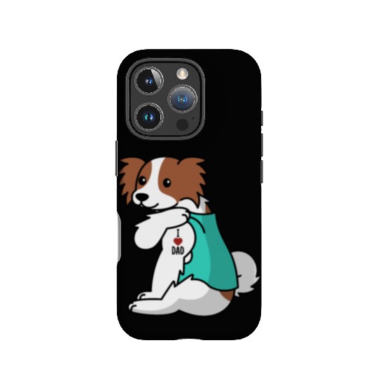 I Love Dad Papillon IPhone Cases