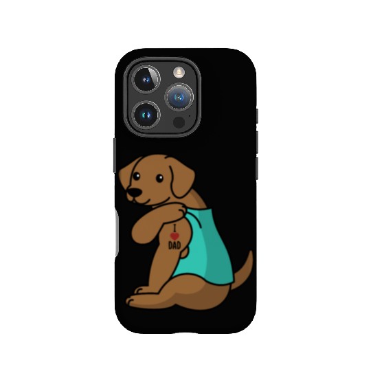 I Love Dad Vizsla IPhone Cases