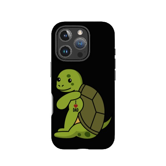 I Love Dad Turtle IPhone Cases