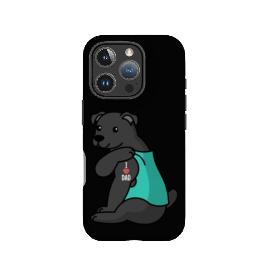 I Love Dad Staffordshire Bull Terrier IPhone Cases
