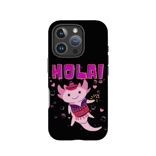 Hola Cute Axolotl - 4 IPhone Cases