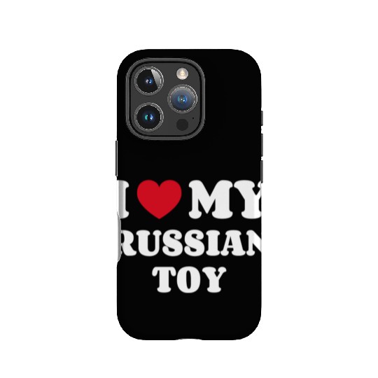 I Love My Russian Toy IPhone Cases