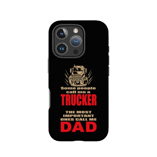 Mens Some People Call Me a Trucker Truck Driver IPhone Cases
