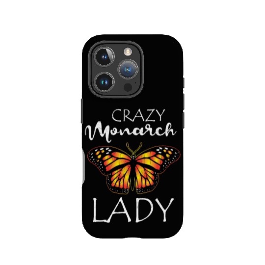 Crazy Monarch Butterfly Lady Butterflie Lover Cute IPhone Cases