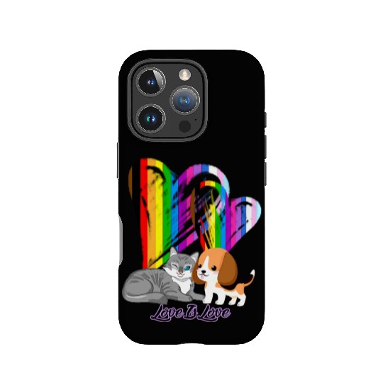 Love Is Love Cat & Dog - LGBTQ+ Pet Owner IPhone Cases