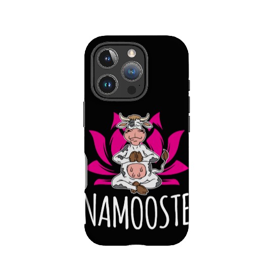 Namooste Cute Funny Silly Yoga Cow Namaste Gift IPhone Cases