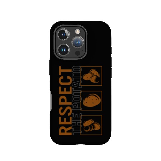 Potato Vegetable IPhone Cases, Respect The Potato IPhone Cases,