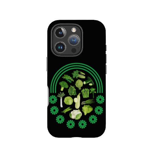 Vegetables IPhone Cases, Green Vegetables Rainbow IPhone Cases,