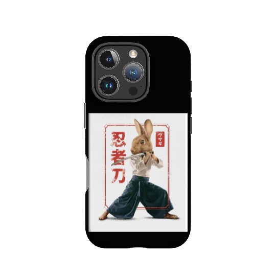 Rabbit with katana Rabbit with katana gift inspira IPhone Cases