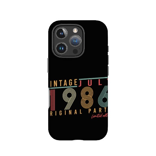 Retro 1986 July IPhone Cases