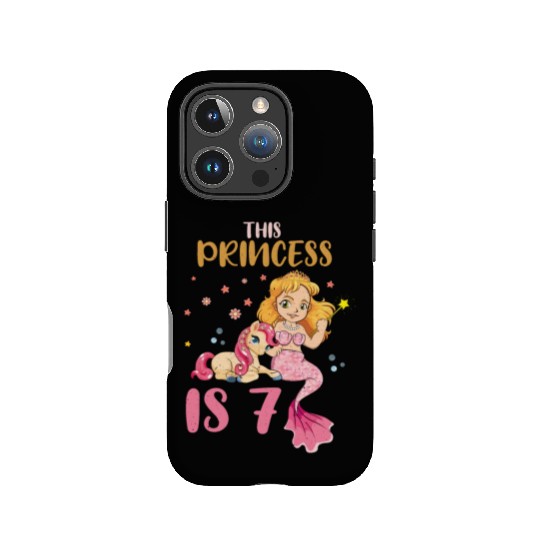 Birth Born Age 7 Years Old Pretty Mermaid Unicorn IPhone Cases