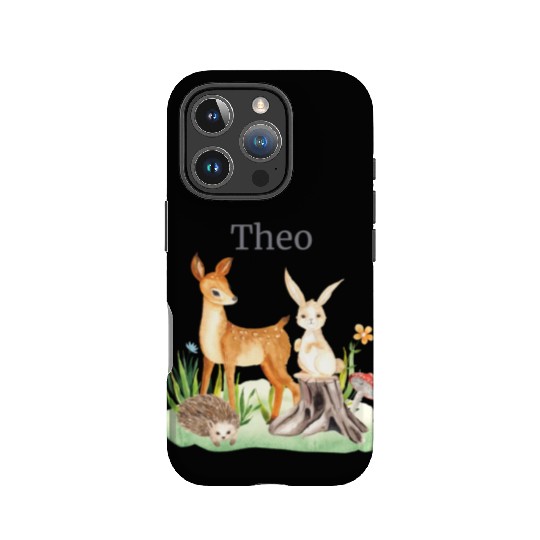 Waldtier Waldtier Reh Hase Hedgehog Flowers Name IPhone Cases