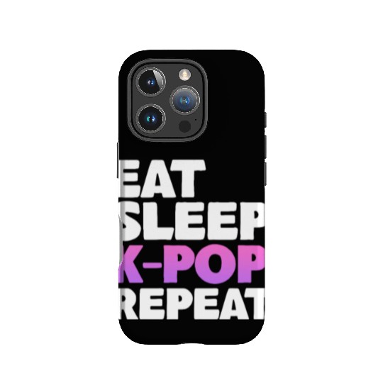 Eat Sleep K-Pop Repeat IPhone Cases