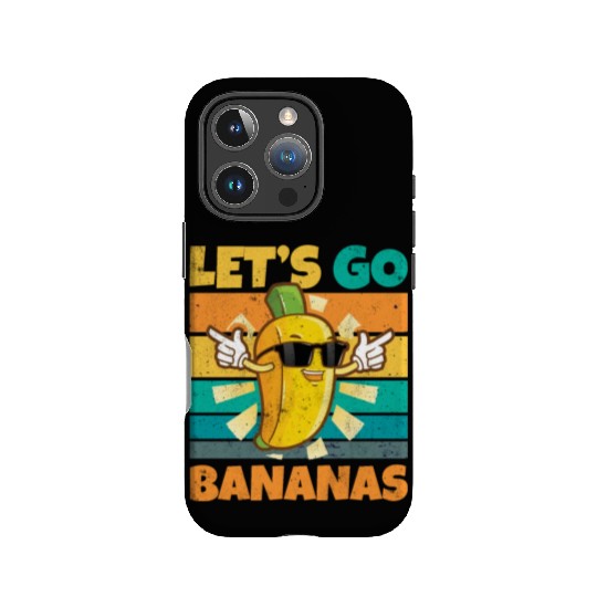 Vintage Let's Bananas Funny Banana IPhone Cases