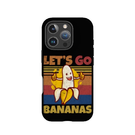 Retro Let's Bananas Funny Thumbs Banana IPhone Cases