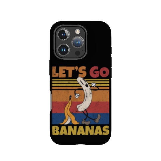 Retro Let's Bananas Funny Butt Banana IPhone Cases
