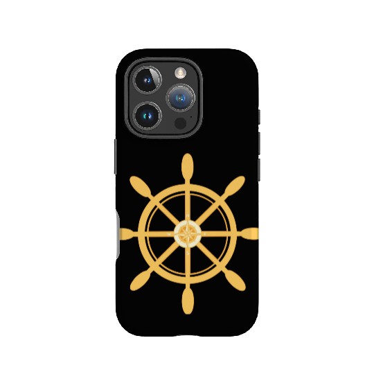 Ship's Wheel, nautical star & cardinal directions IPhone Cases