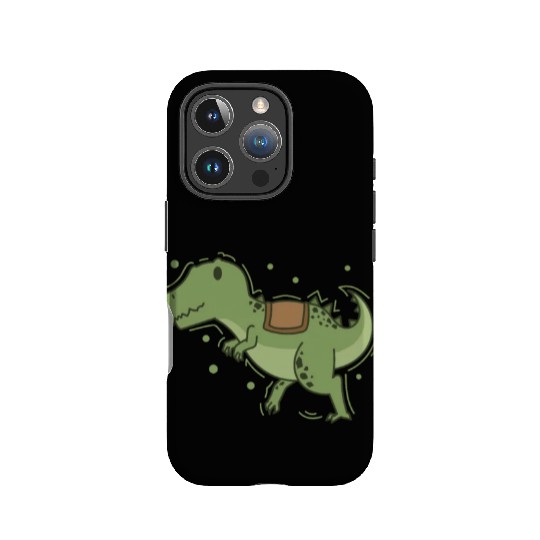 T-Rex Dino with Saddle for riding Reptile IPhone Cases