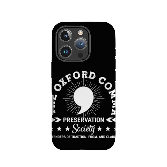 The Oxford Comma Appreciation Society IPhone Cases