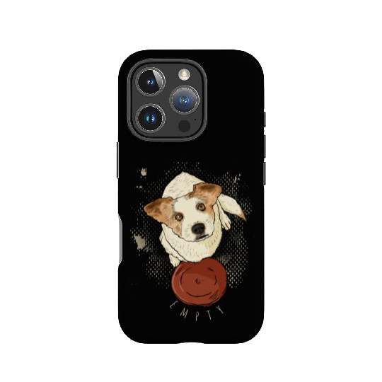 dog waiting pizza IPhone Cases