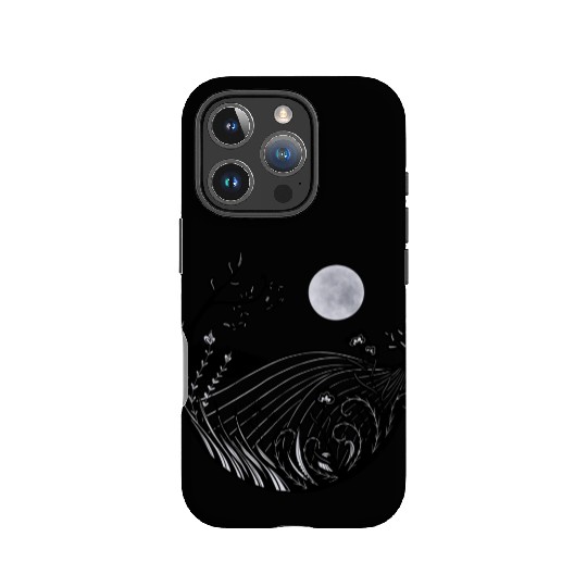 Full moon landscape IPhone Cases