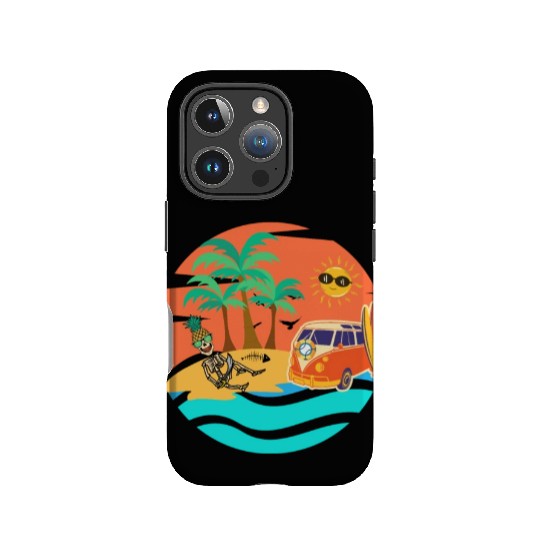 Road trip skeleton IPhone Cases