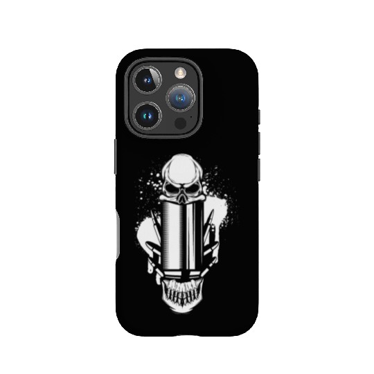 Bullets and Skull Roses Aesthetic Dripping Pattern IPhone Cases