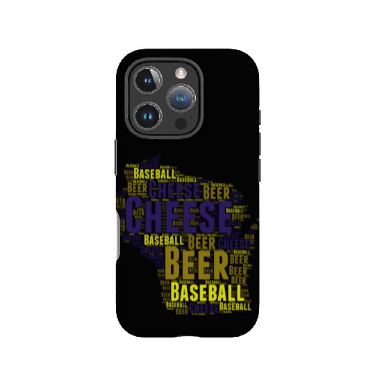 Cheese, Beer, and Baseball Wisconsin IPhone Cases