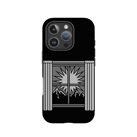 sunrise mountains view window IPhone Cases