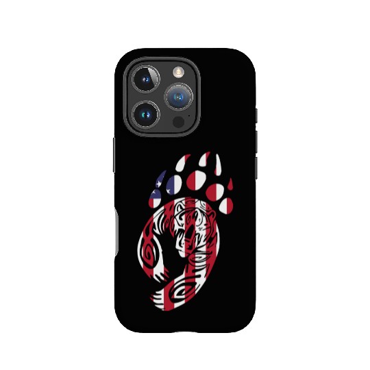 Bear Paw America USA Flag Merica US Stars Stripes IPhone Cases