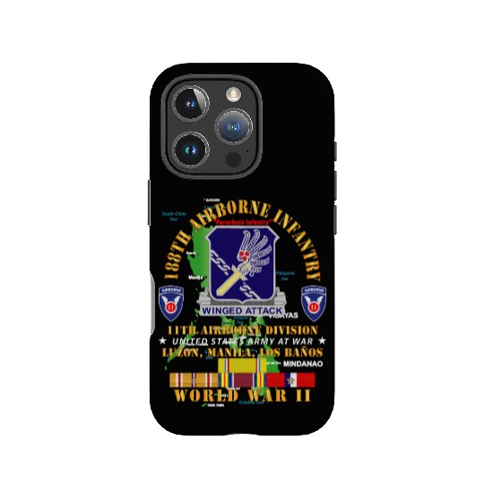 Army 188th Airborne Infantry The Philippines WWII IPhone Cases