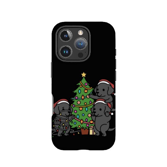 Great Dane Christmas Tree IPhone Cases
