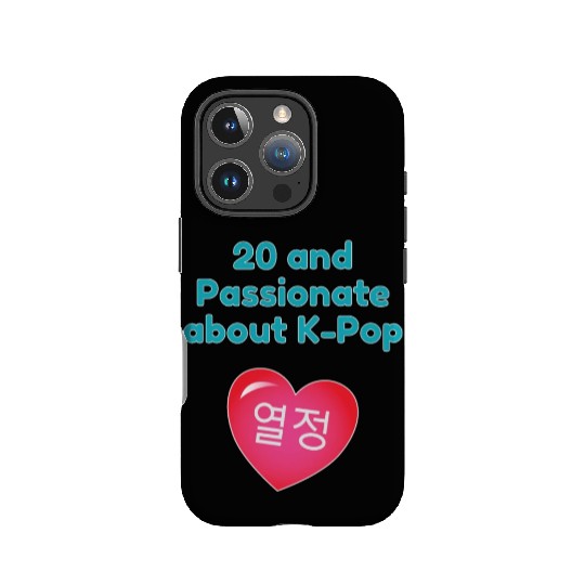 20 and passionate about K-Pop with heart IPhone Cases