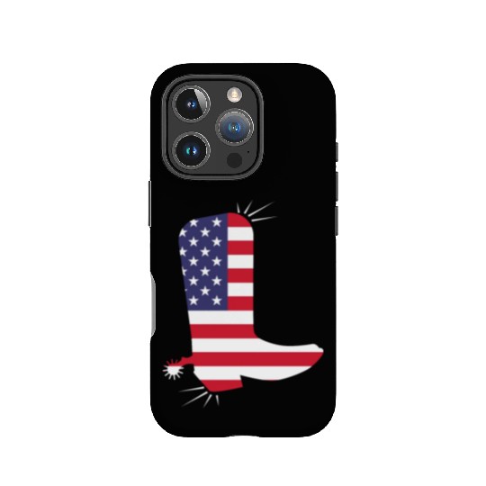 American Flag Cowboy Boot Stars And Stripes IPhone Cases
