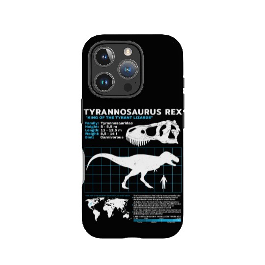 Tyrannosaurus Rex fact sheet IPhone Cases