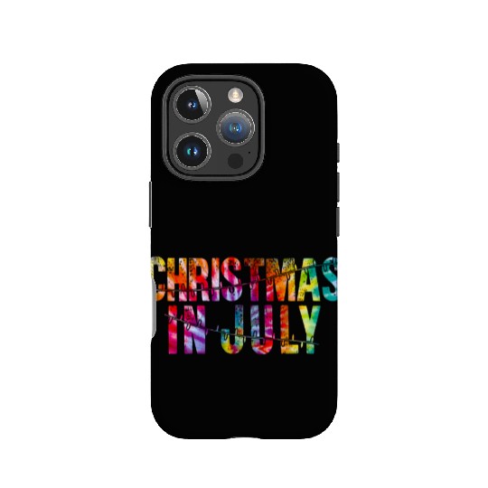 Christmas In July Xmas Tree Lights Santa Beach IPhone Cases
