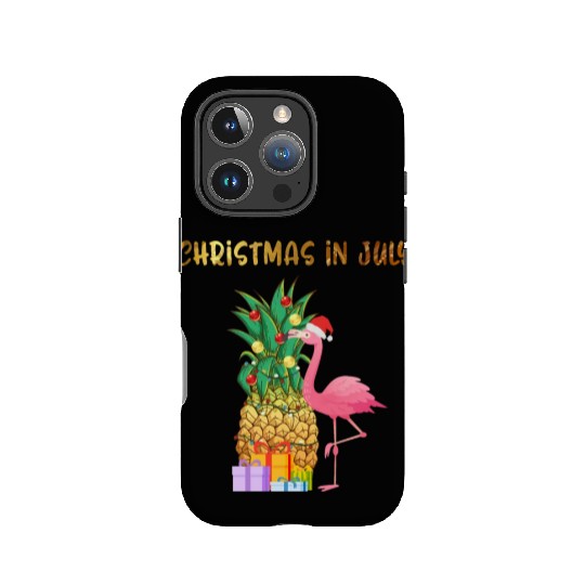 Christmas In July Pineapple Xmas Tree Lights IPhone Cases