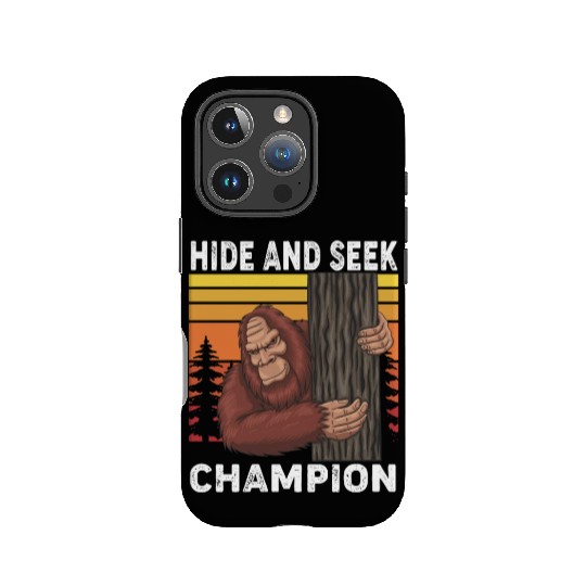 Bigfoot Hide And Seek Champion Funny Sasquatch IPhone Cases