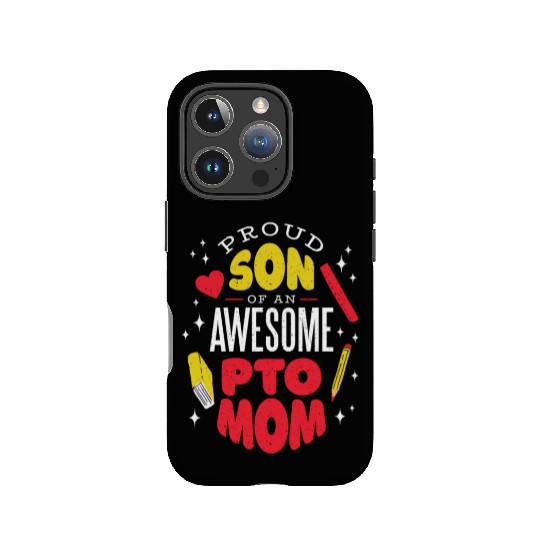 Son of an awesome Pto Mom Son of an awesome Pto Mo IPhone Cases