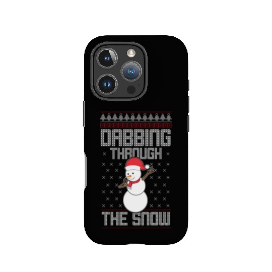 Christmas Dabbing Through The Snow Funny Snowman IPhone Cases