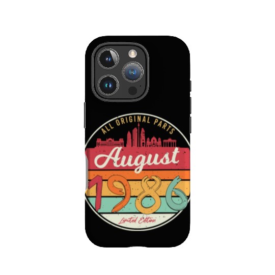 Birthday Greeting 1986 In August IPhone Cases