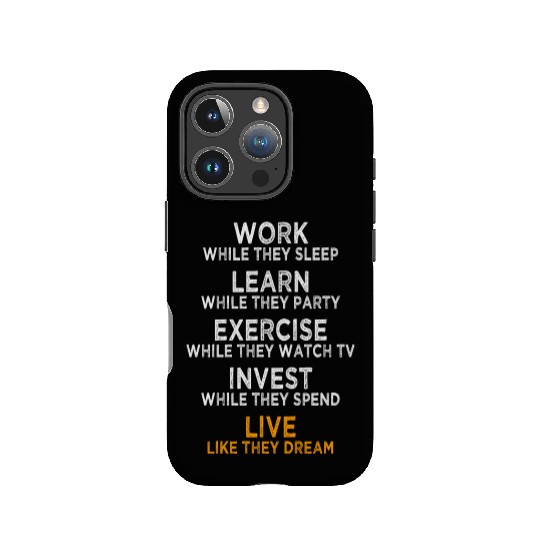 Work While They Sleep Business Motivation Success IPhone Cases