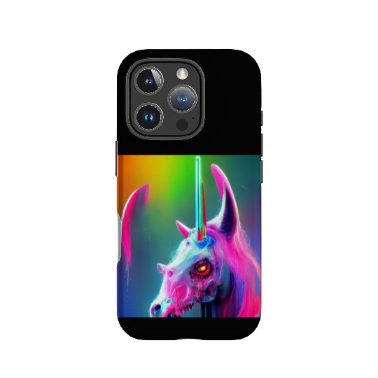 Heavy metal rainbow ultra unicorn IPhone Cases