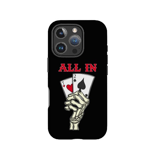 Poker Player Poker Cards 7 2 Skeleton Hand Poker IPhone Cases