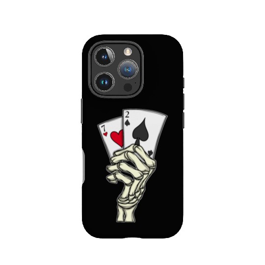 Poker Player Poker Cards 7 2 Skeleton Hand Poker IPhone Cases