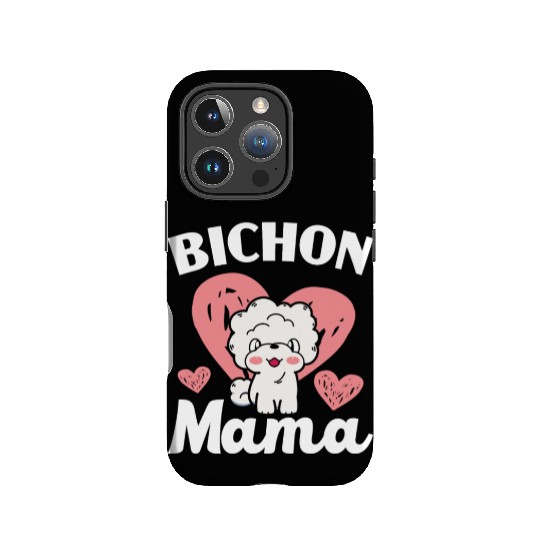 Bichon Mama Curly Hair Pup Puppy Bichon Frise IPhone Cases