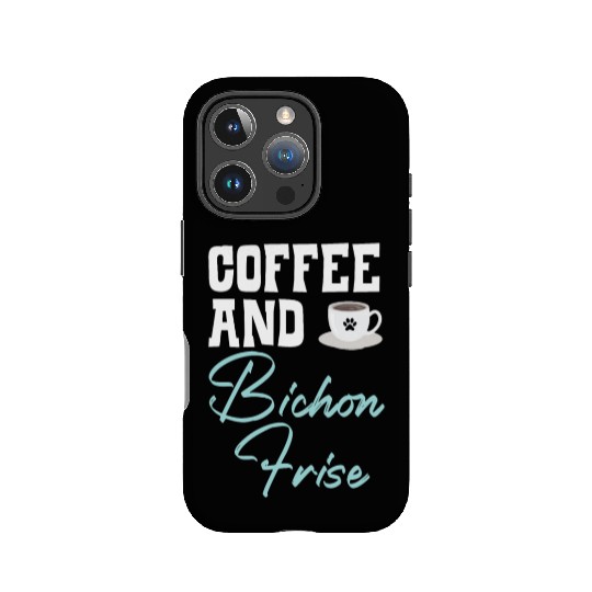 Coffee And Bichon Frise Curly Hair Pup Puppy Lover IPhone Cases